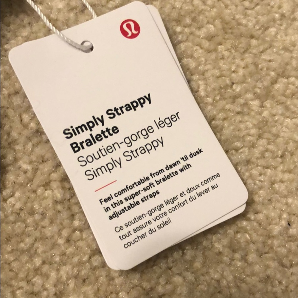 lululemon simply strappy bralette